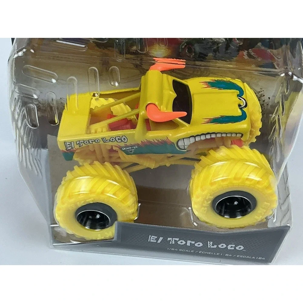 Monster Jam Spin Master 2023 El Toro Loco Overcast Series‎ 37 Yellow Wheels 1:64